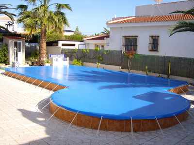 Spanish pool covers